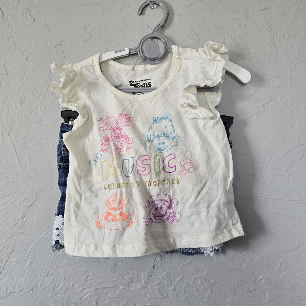 Girls Bundle 5-6x Summer Colorful cute Sets